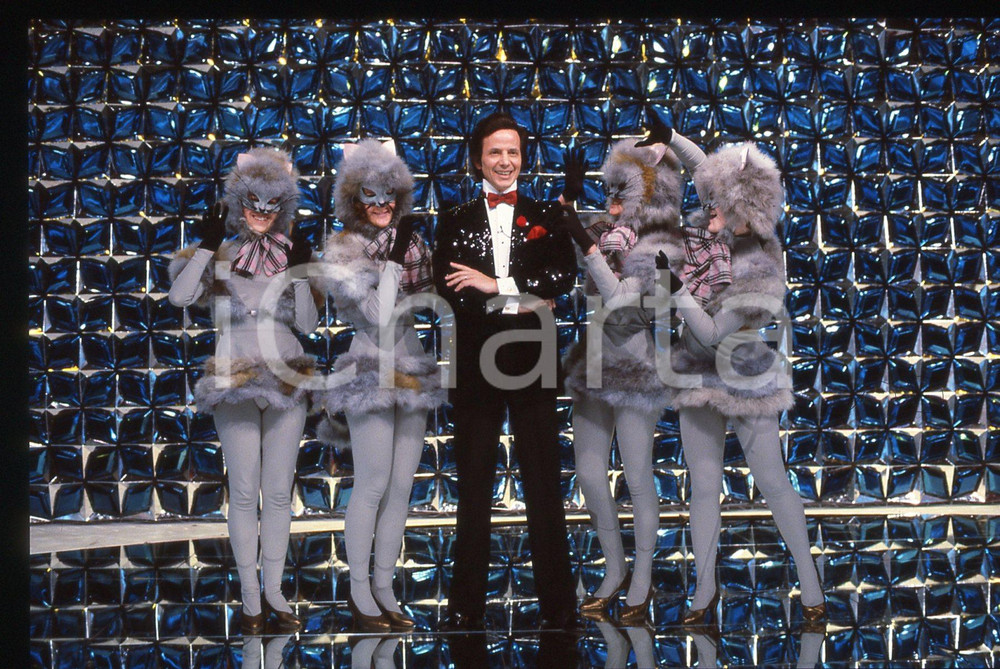 35mm vintage slide* 1984 RAI 2 IL TRAPPOLONE Mago SILVAN Aldo SAVOLDELLO (37)