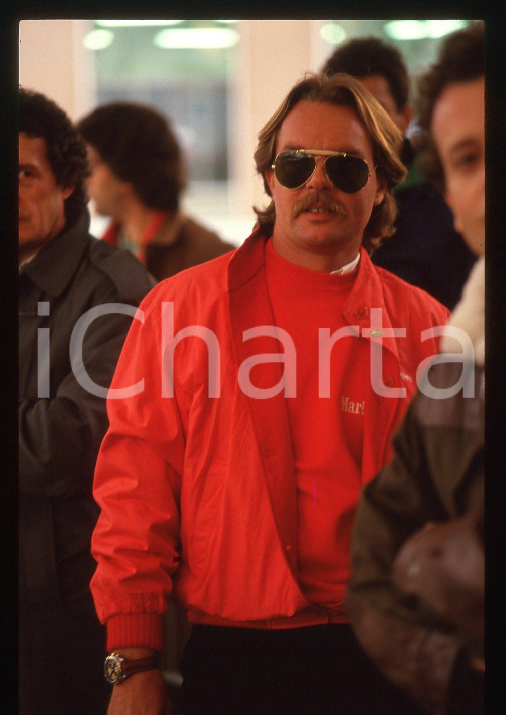 35mm vintage slide* 1988 AIRC Gara beneficenza Keke ROSBERG - Ritratto pilota 3