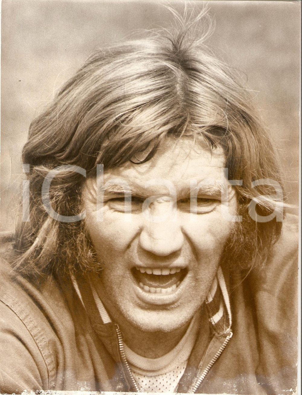 Fotografia d epoca originale 1970 ca INGHILTERRA Calcio NAZIONALE Tony CURRIE Centrocampista Fotografia 1