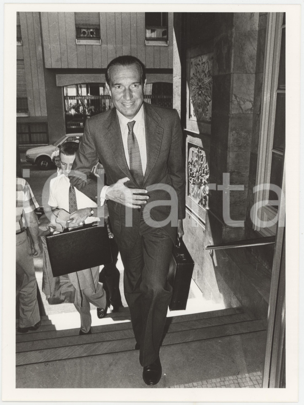 Fotografia d epoca originale 1985 ca DEMOCRAZIA CRISTIANA Alfredo DIANA Politico Foto 18x24 cm 2 1