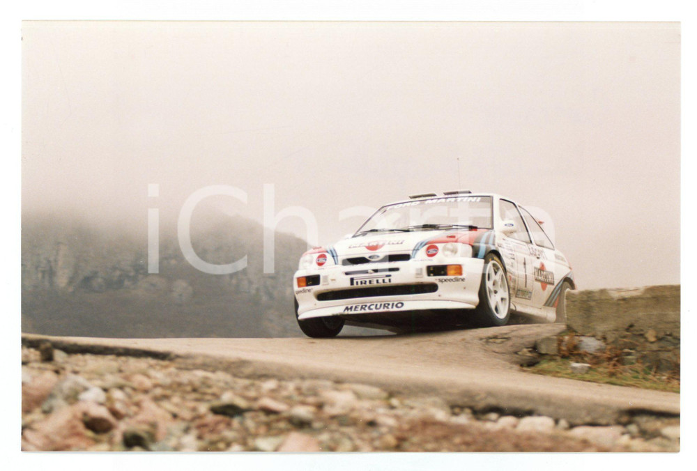 Fotografia d epoca originale 1995 RALLY CIOCCO Franco CUNICO Stefano EVANGELISTI Ford Escort RS Cosworth 1