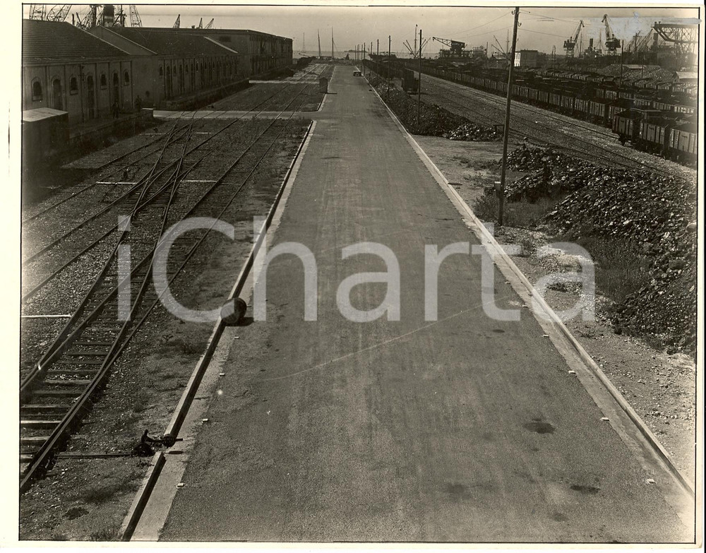 Fotografia d'epoca originale 1934 VENEZIA Nuova strada Molo di Ponente di MARITTIMA 1