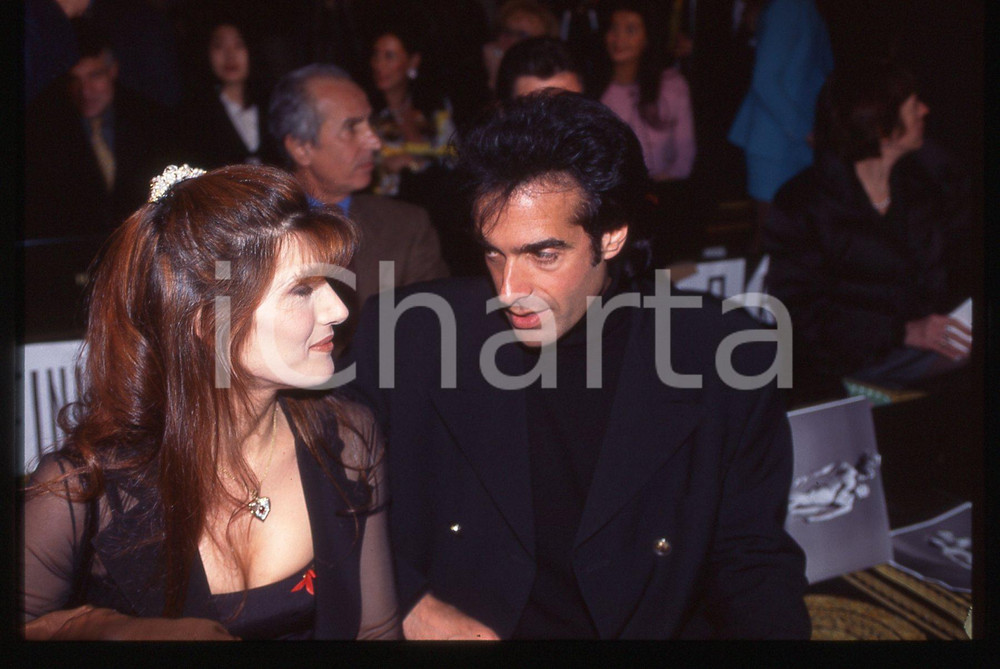 35mm vintage slide*1995 MODA David COPPERFIELD Pamela PRATI Sfilata VERSACE
