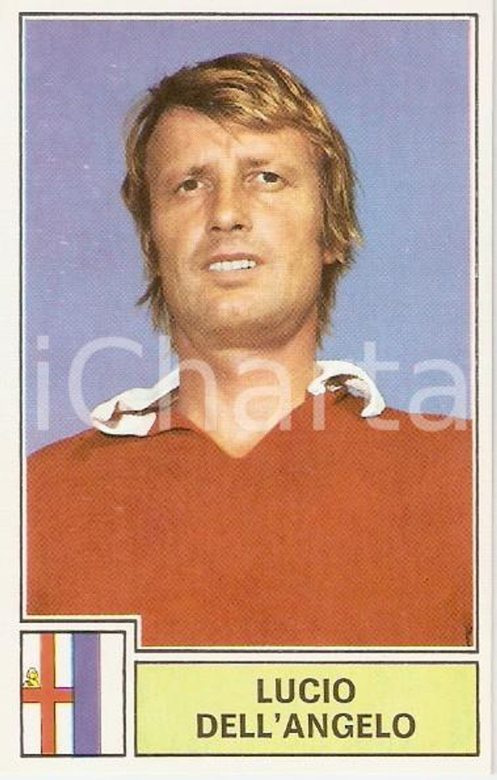 Oggetto da collezione cartaceo PANINI  CALCIATORI 1971  1972 Figurina Lucio DELL ANGELO Serie A MANTOVA 1