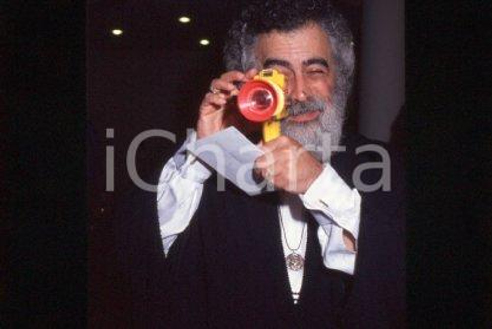 35mm vintage slide* 1990 VENICE American film director Armondo Linus ACOSTA (51)