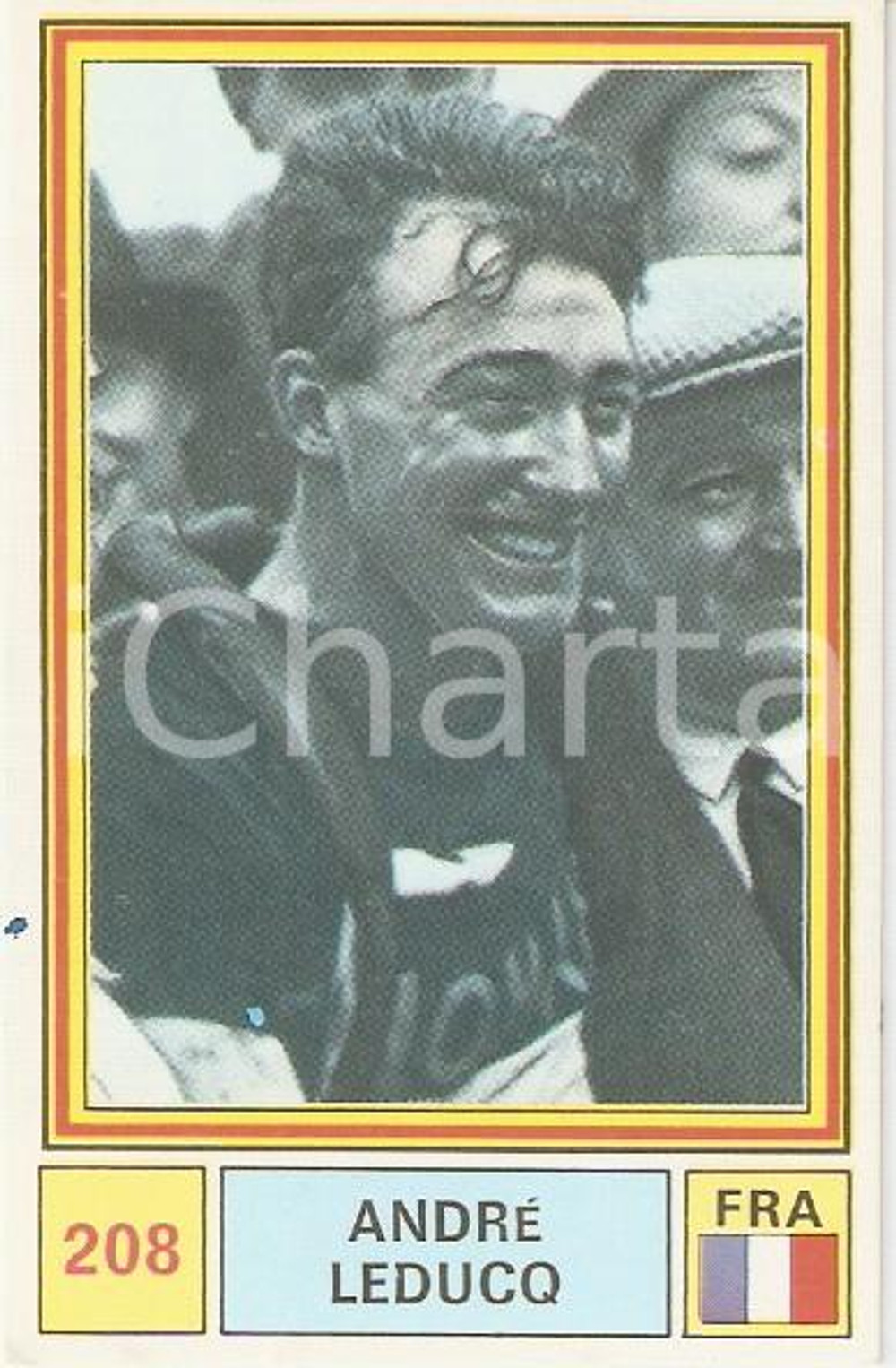 Oggetto da collezione cartaceo PANINI - SPRINT 1971 Figurina AndrÃ© LEDUCQ n. 208 *Ciclismo 1