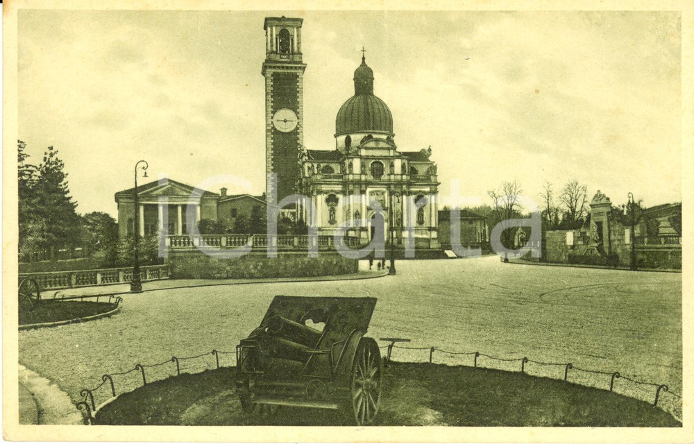Cartolina originale da collezione 1930 ca VICENZA Basilica di MONTE BERICO da piazzale VITTORIA *Cartolina FP NV 1