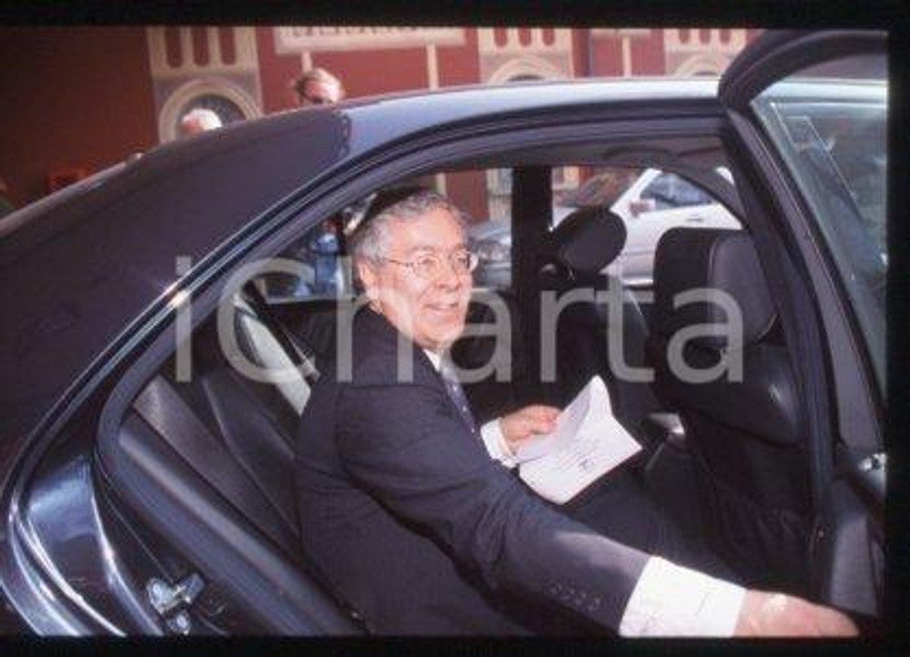 Mervyn KING MILAN Economist of THE BANK OF ENGLAND 1990 ca *35mm vintage slide 1