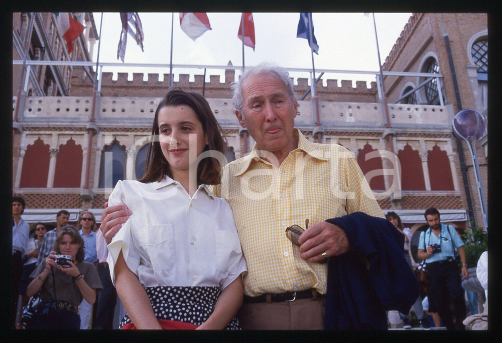 35mm vintage slide* 1988 FESTIVAL VENEZIA - Anthony QUAYLE e Sandrine DUMAS (9)