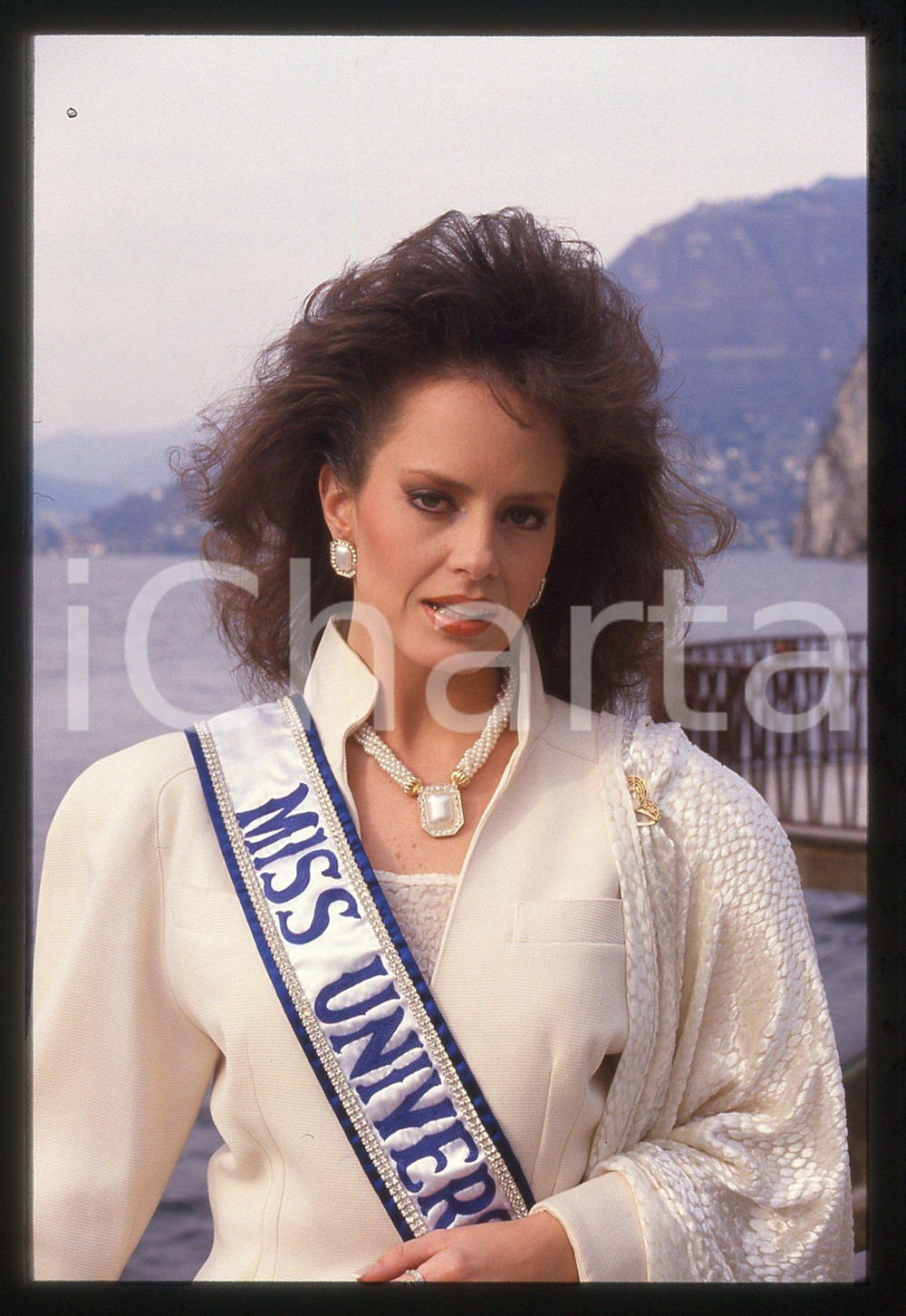 35mm vintage slide* 1988 CAMPIONE D'ITALIA Cecilia BOLOCCO Miss UNIVERSO 1987 2