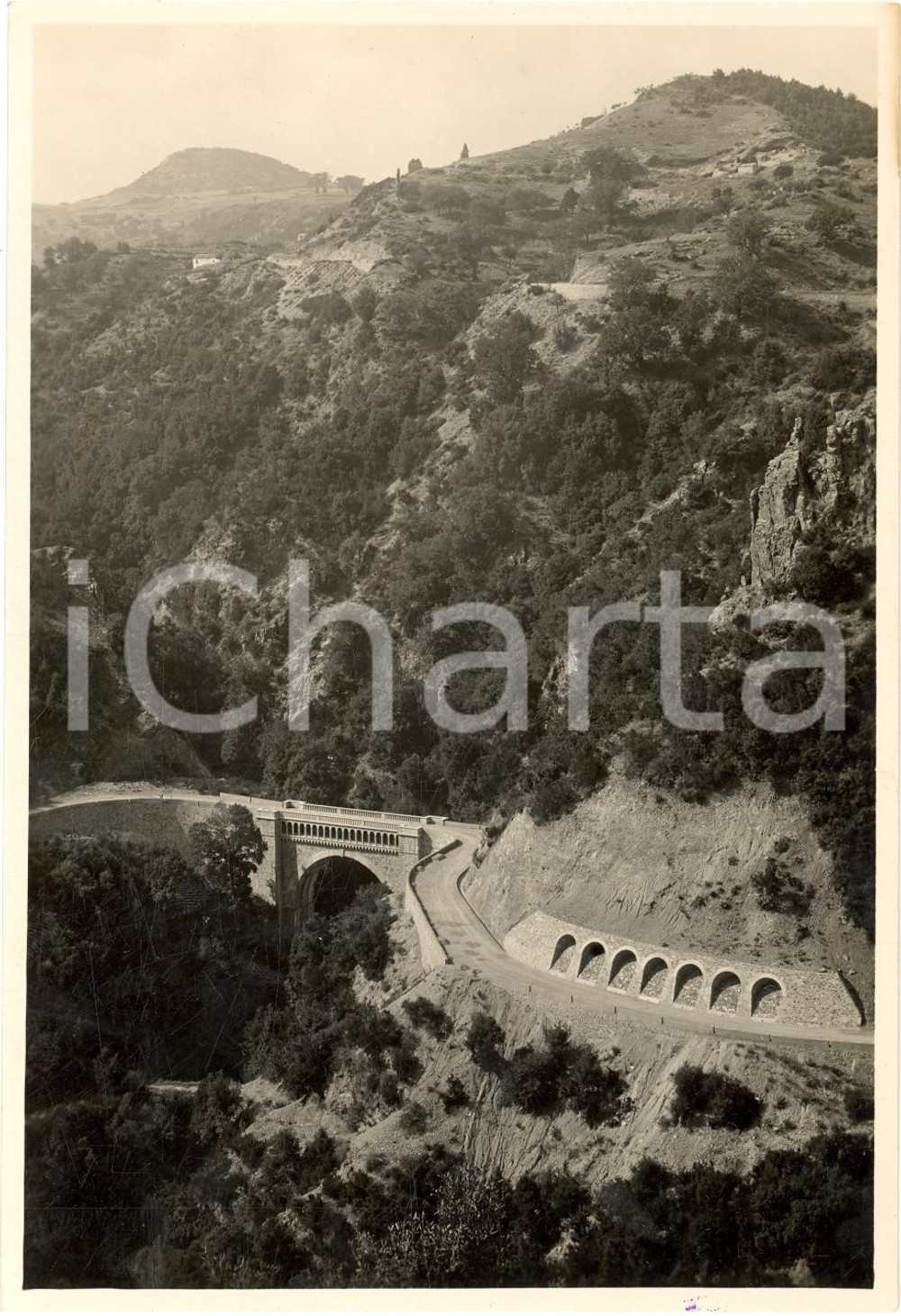 Fotografia d'epoca originale 1934 UMBRIATICO (KR) Ponte sul torrente FERMACULO 1