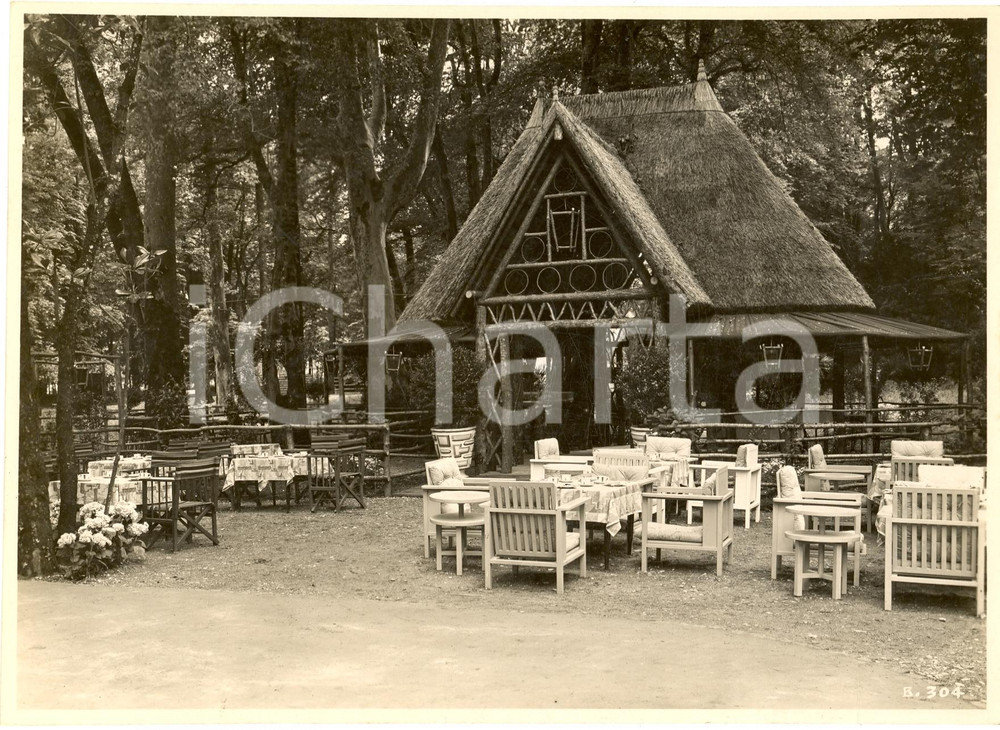 Fotografia d'epoca originale 1930 MILANO Esposizione dei fiori al PARCO MONTANELLI 1