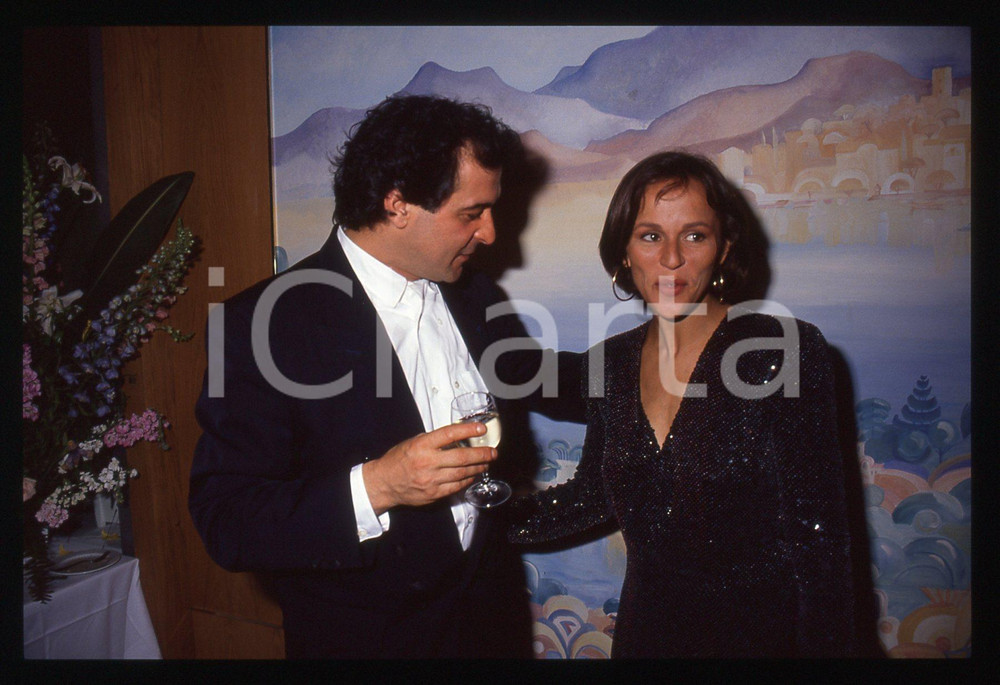 35mm vintage slide* 1991 CANNES Christine BOISSON Ennio FANTASTICHINI (9) 