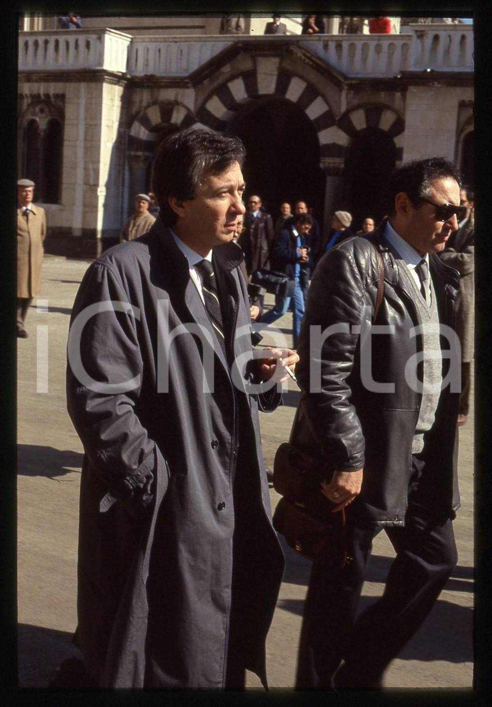 35mm vintage slide* 1986 MILANO Nino SINDONA al funerale di Michele SINDONA (6)