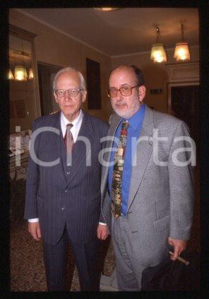 35mm vintage slide* 1990 ca MILAN Historians Michael LEDEEN & Ernst NOLTE 22