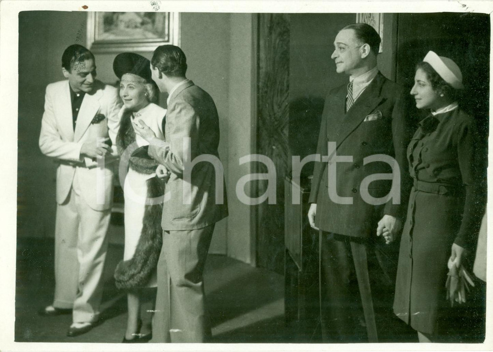 Fotografia d epoca originale 1938 MILANO TEATRO OLIMPIA Dora MENICHELLI Quattro di cuori Alfredo VANNI Foto 1
