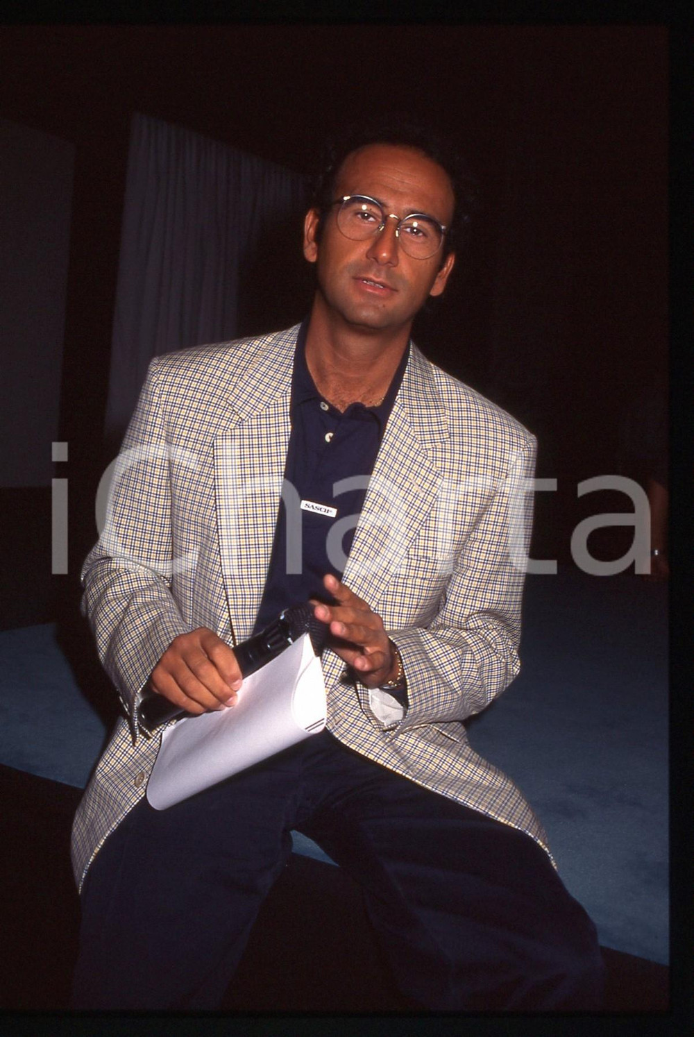 35mm vintage slide* 1995ca ITALIA SPETTACOLO Carlo CONTI Ritratto (4)