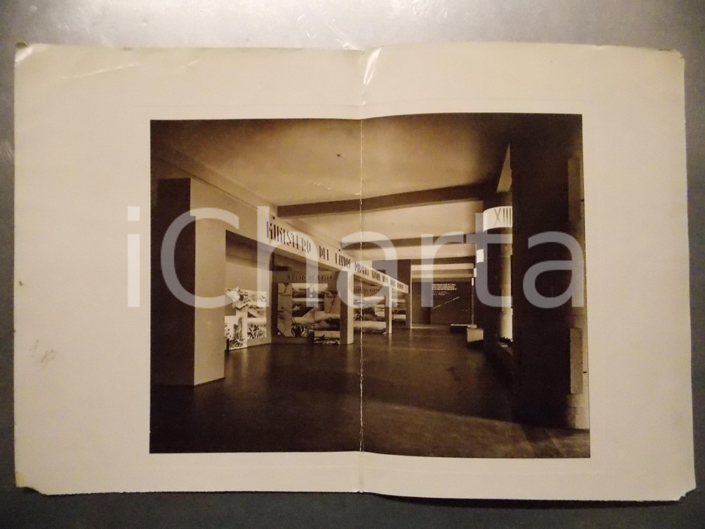 Fotografia d epoca originale 1935 TRIESTE Padiglione dei porti alla Mostra del Mare Fotografia DANNEGGIATA 1