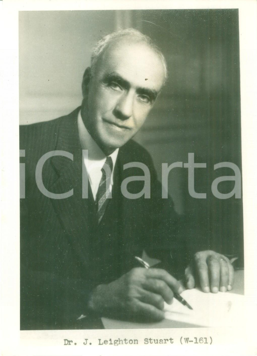 Fotografia d epoca originale 1946 ca USA John LEIGHTON STUART ambasciatore americano in CINA Fotografia 1