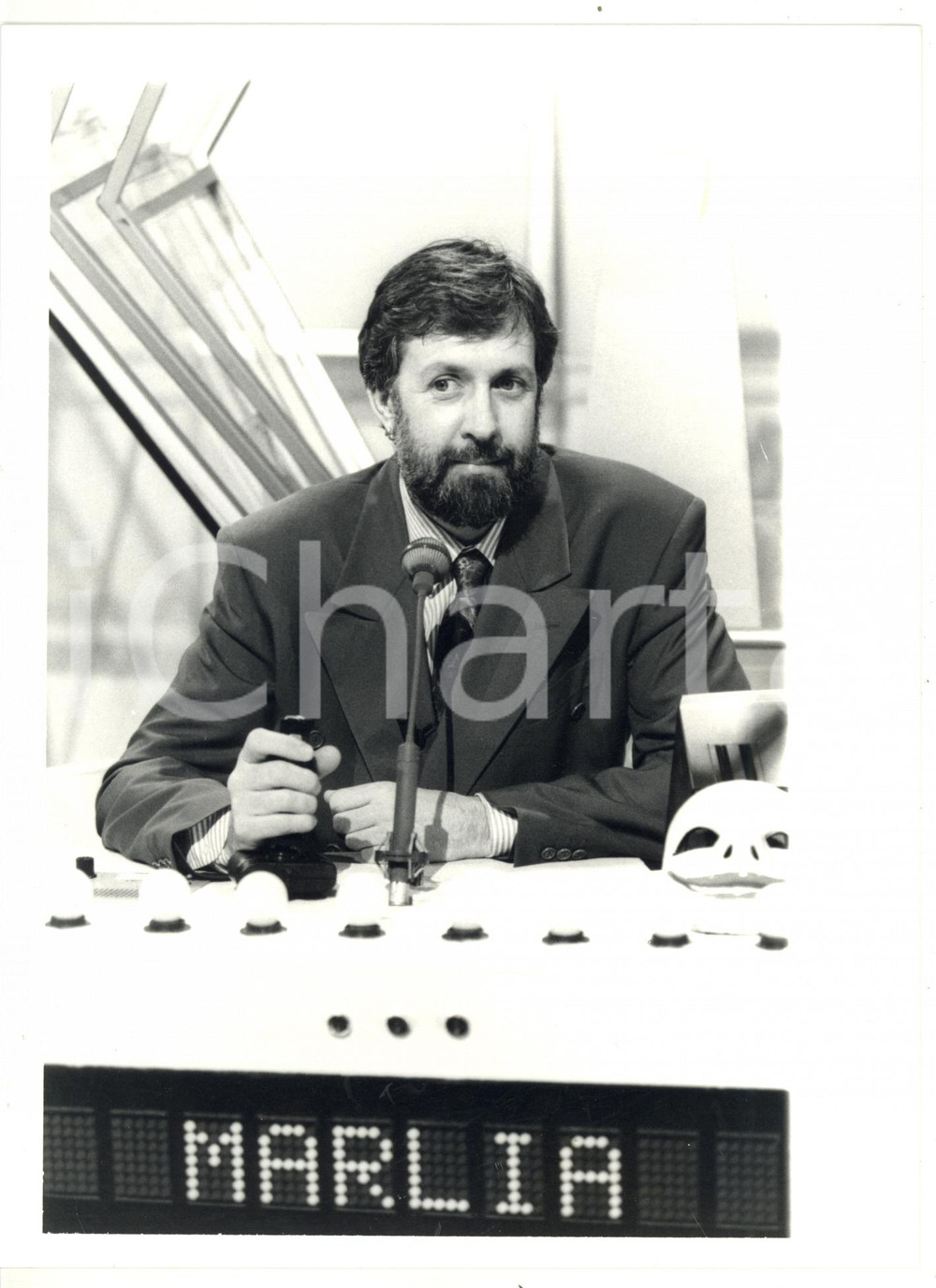 1990 ca TELEMIKE Il campione Giulio MARLIA *Foto VINTAGE 18x24 cm