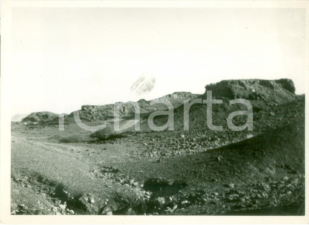 Fotografia d epoca originale 1936 ETIOPIA AOI La zona dove sorgerà la strada camionabile ASSAB DESSIE  Foto 1