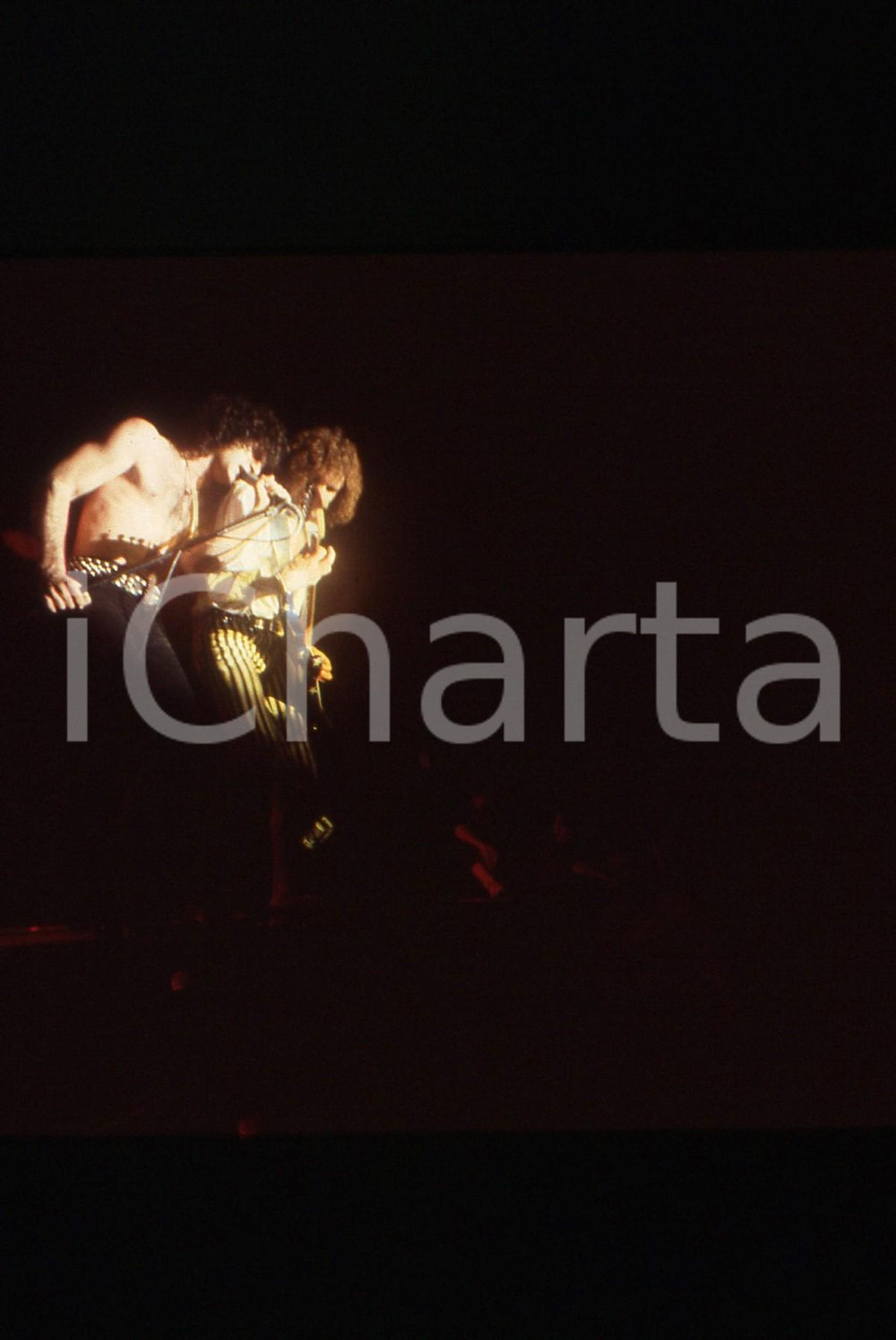 35mm vintage slide* 1982 MILANO Marc STORACE e Fernando VON ARB dei KROKUS (14)