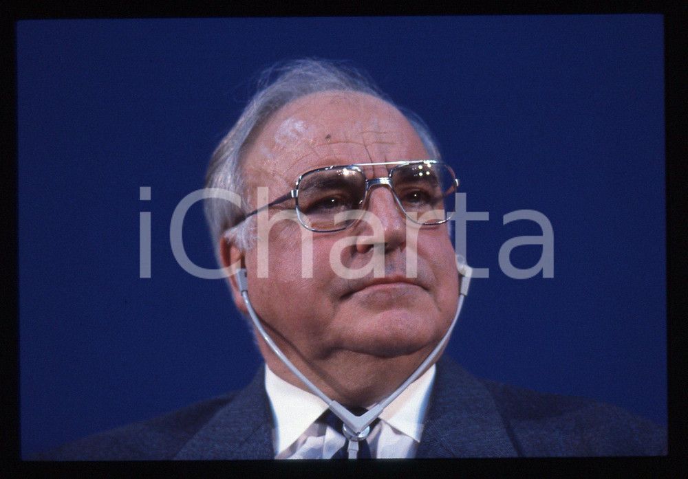 35mm vintage slide* 1993 MILANO Helmut KOHL durante un evento DC POLITICA (10)