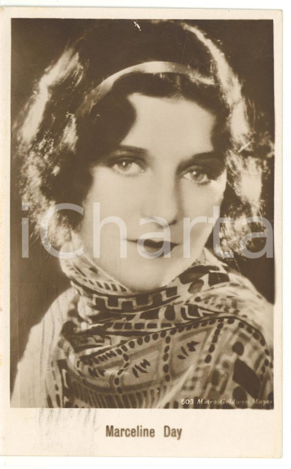 Cartolina originale da collezione 1929 Marceline DAY Actress - Vintage postcard FP VG 1