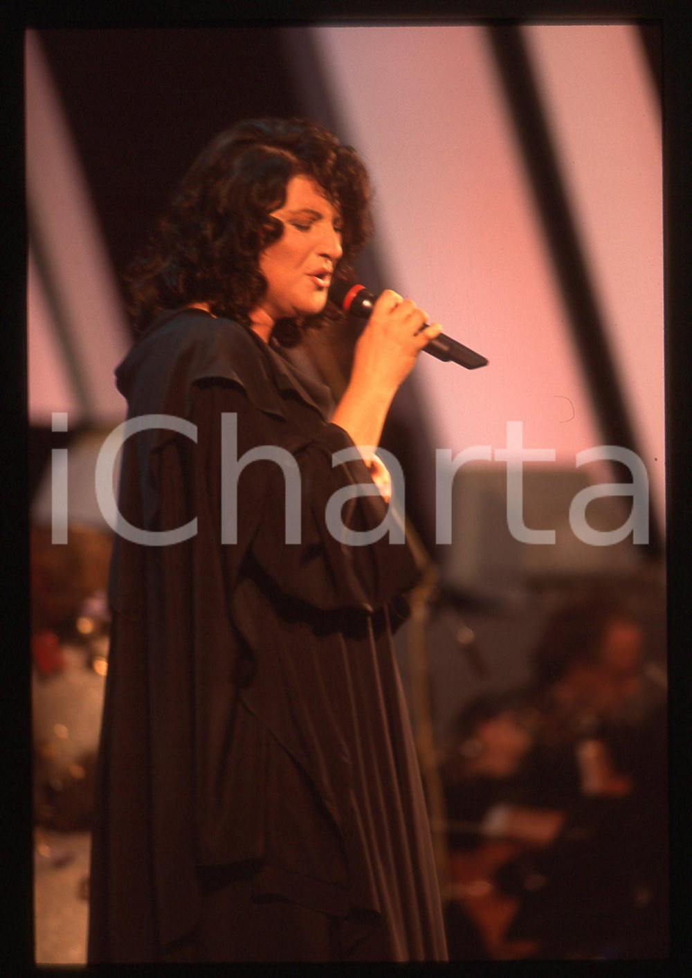 35mm vintage slide* 1994 SANREMO GIOVANI Silvia QUERCI Ritratto della cantante 5