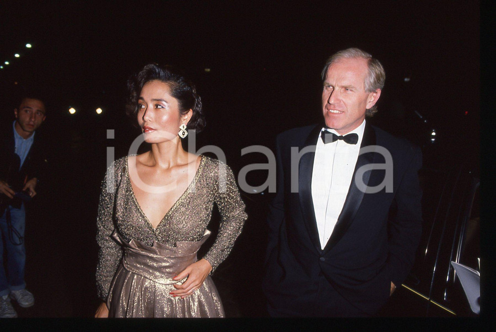 Fotografia d epoca originale 35mm vintage slide 1985 ca MILANO Nicola TRUSSARDI Prima Teatro SCALA 8 1