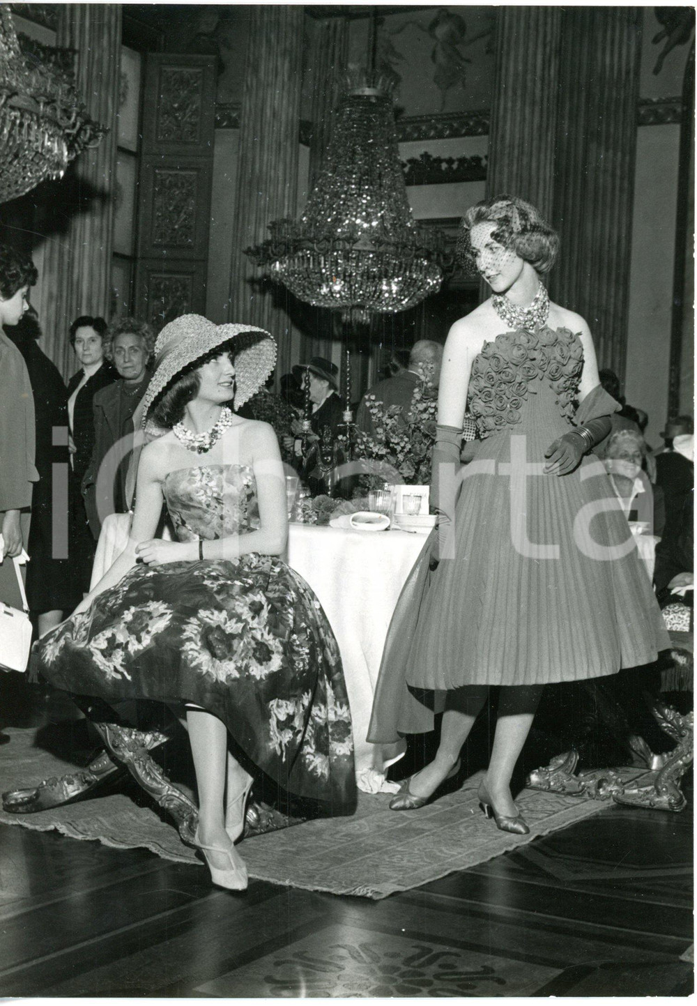 1959 TORINO PALAZZO REALE Sfilata moda pellicce e cappelli - Modelli NICE PANIE'