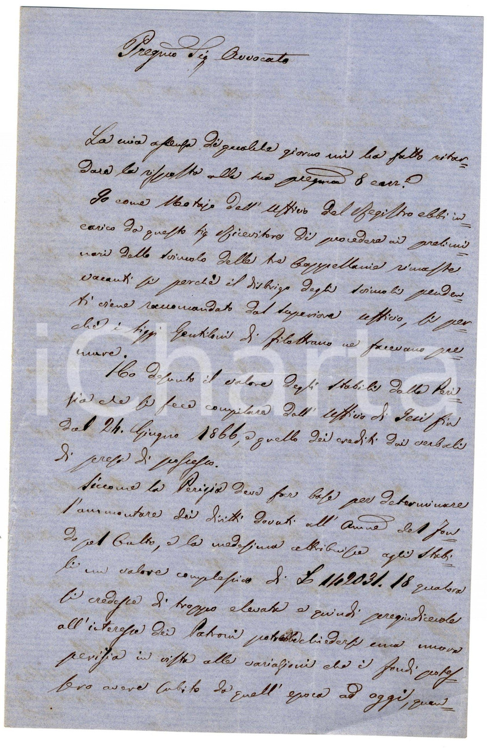 Documento originale, autentico 1870 OSIMO AN Notaio Erasmo BONANOTTE su cappellanie 1