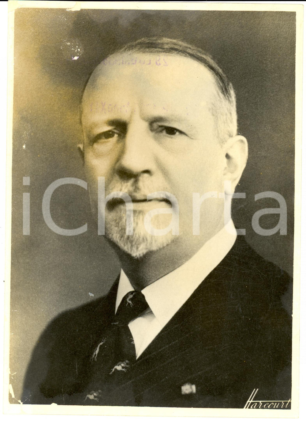 Fotografia d epoca originale 1935 BRUXELLES Giuseppe VOLPI Commissario all Esposizione Foto DANNEGGIATA 1