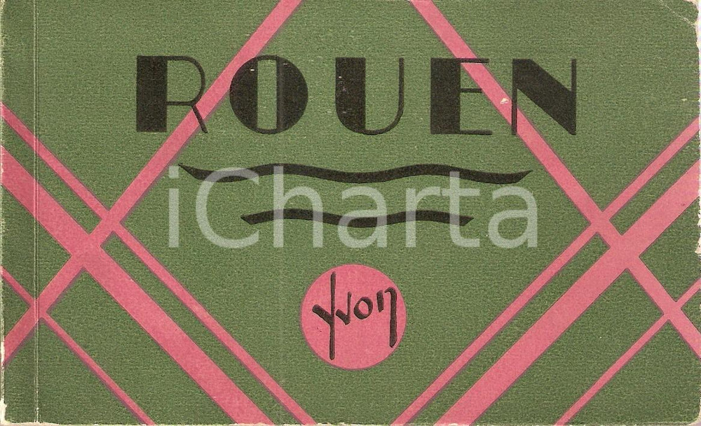 Cartolina originale da collezione 1925 ca ROUEN (FRANCE) Vedute della cittÃ  *Album 20 cartoline 1