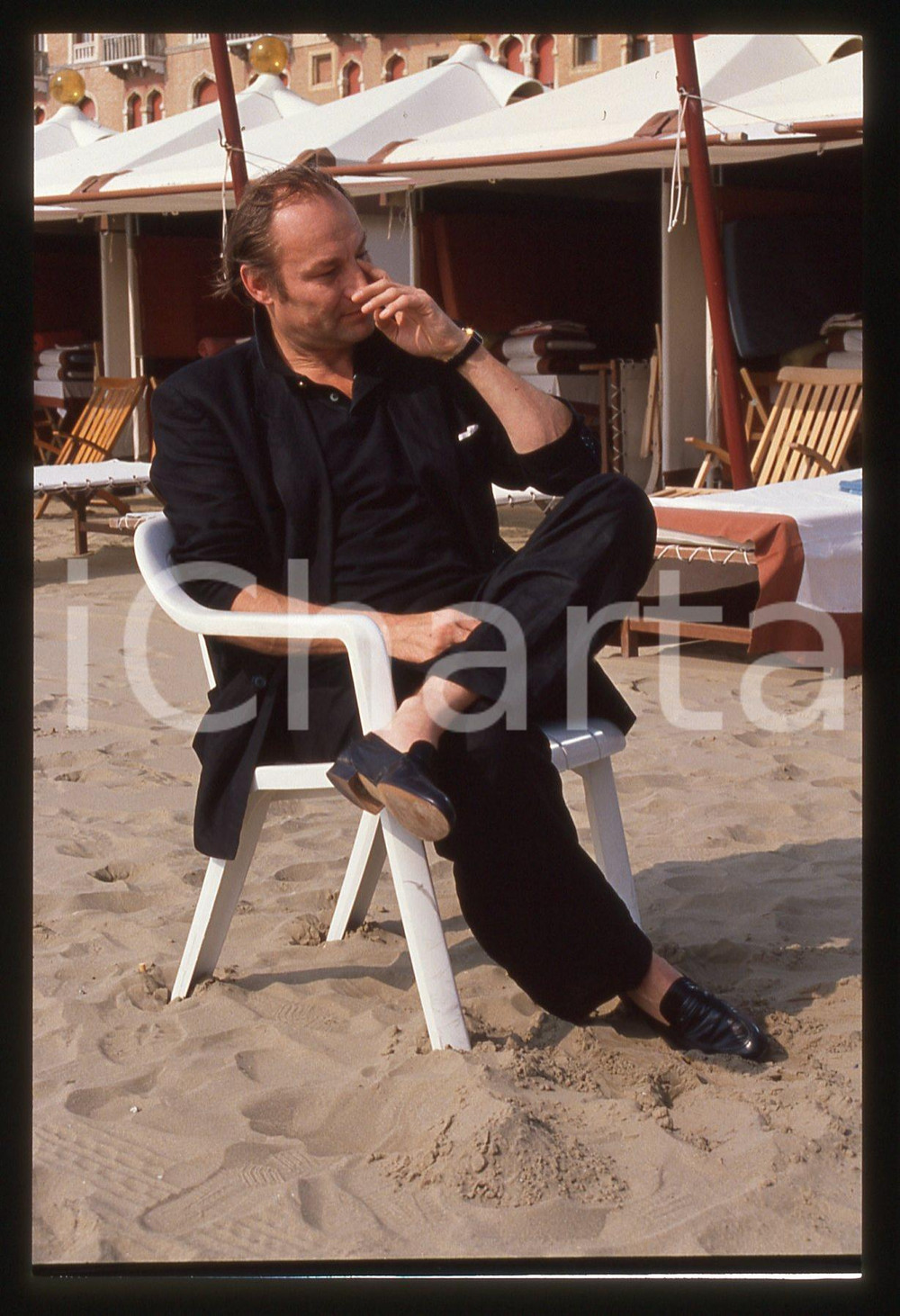 35mm vintage slide* 1989 VENEZIA Klaus Maria BRANDAUER Ritratto dell'attore (71)