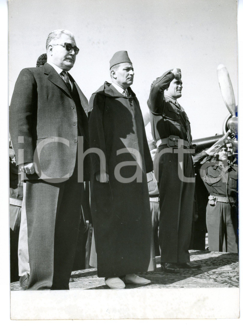 1960 BAGHDAD (IRAQ) Muhammad V del MAROCCO con Abd AL-KARIM QUASIM *Foto