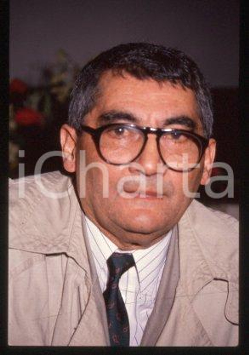 35mm vintage slide* 1990 ca THEATER Portrait of director Anthony CURIEL (19)