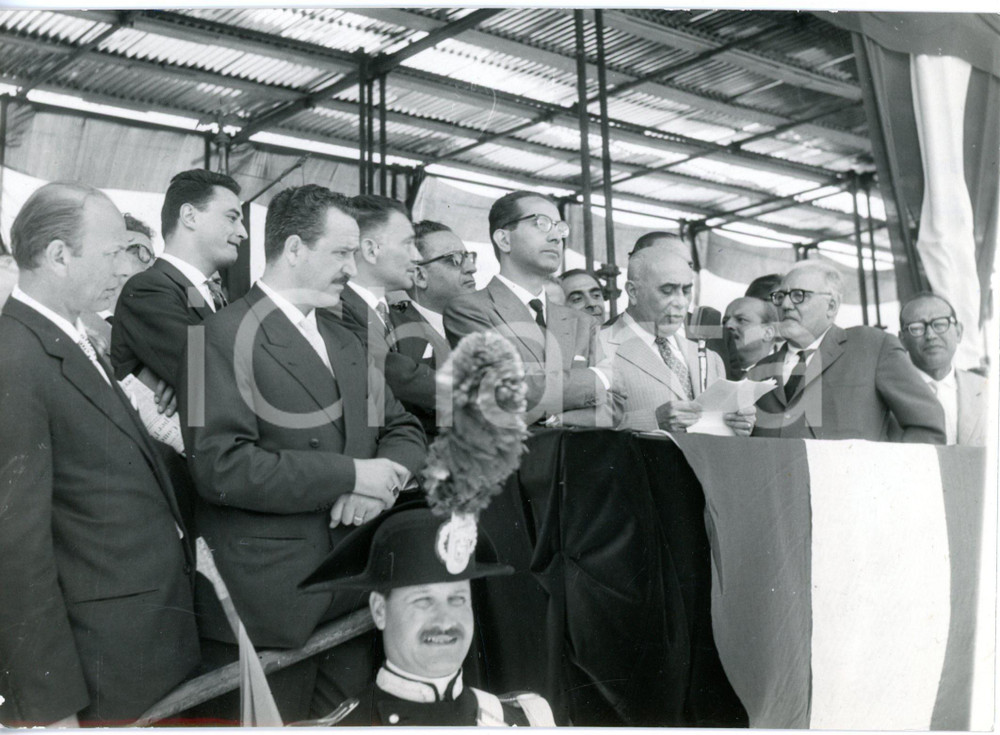1960 GELA (CL) Inaugurazione stabilimento petrolchimico -Tribuna delle autorità