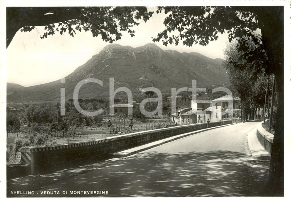 Cartolina originale da collezione 1952 AVELLINO Strada per il MONTEVERGINE Cartolina postale FG VG 1