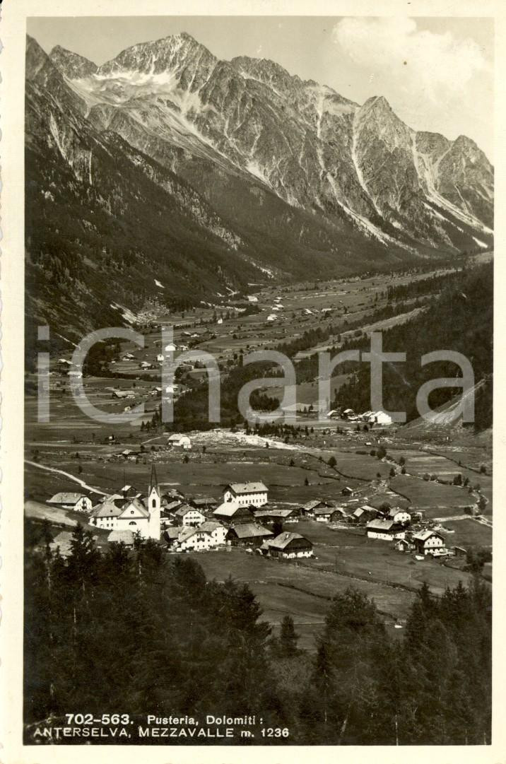 Cartolina originale da collezione 1952 RASUN ANTERSELVA BZ Val PUSTERIA Veduta località MEZZAVALLE Cartolina VG 1
