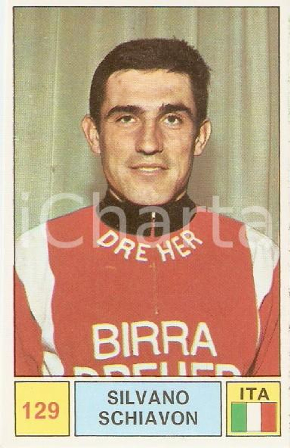Oggetto da collezione cartaceo PANINI - SPRINT 1971 Figurina Silvano SCHIAVON n. 129 Ciclismo Sponsor DREHER 1