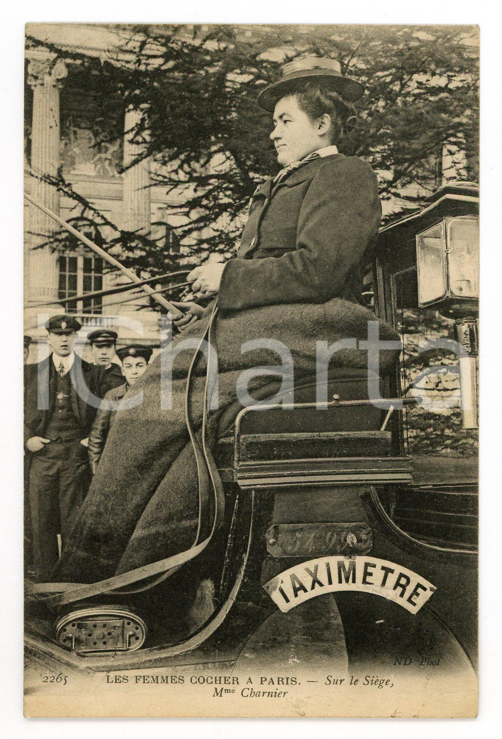 1907 PARIS Femmes cocher - Mme CHARNIER - Carte postale CPA  Cartolina postale d'epoca, viaggiata.CONDIZIONI: GFORMATO: FP    originale e autentica 1