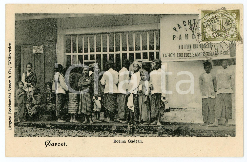 1903 WELTEVREDEN - CAROET (DUTCH EAST INDIES) Roema Gadean - Postcard FP VG Cartolina postale d'epoca, viaggiata. CONDIZIONI: FAIRFORMATO: FP    originale e autentica 1