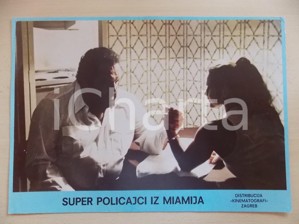 Materiale cinematografico d’epoca 1985 MIAMI SUPERCOPS Bud SPENCER braccio di ferro Lobby card EDIZIONE CROATA 1
