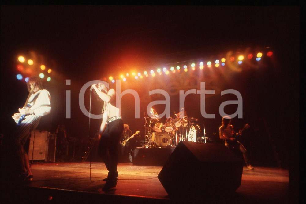 35mm vintage slide* 1982 MILANO Marc STORACE e Fernando VON ARB dei KROKUS (6)