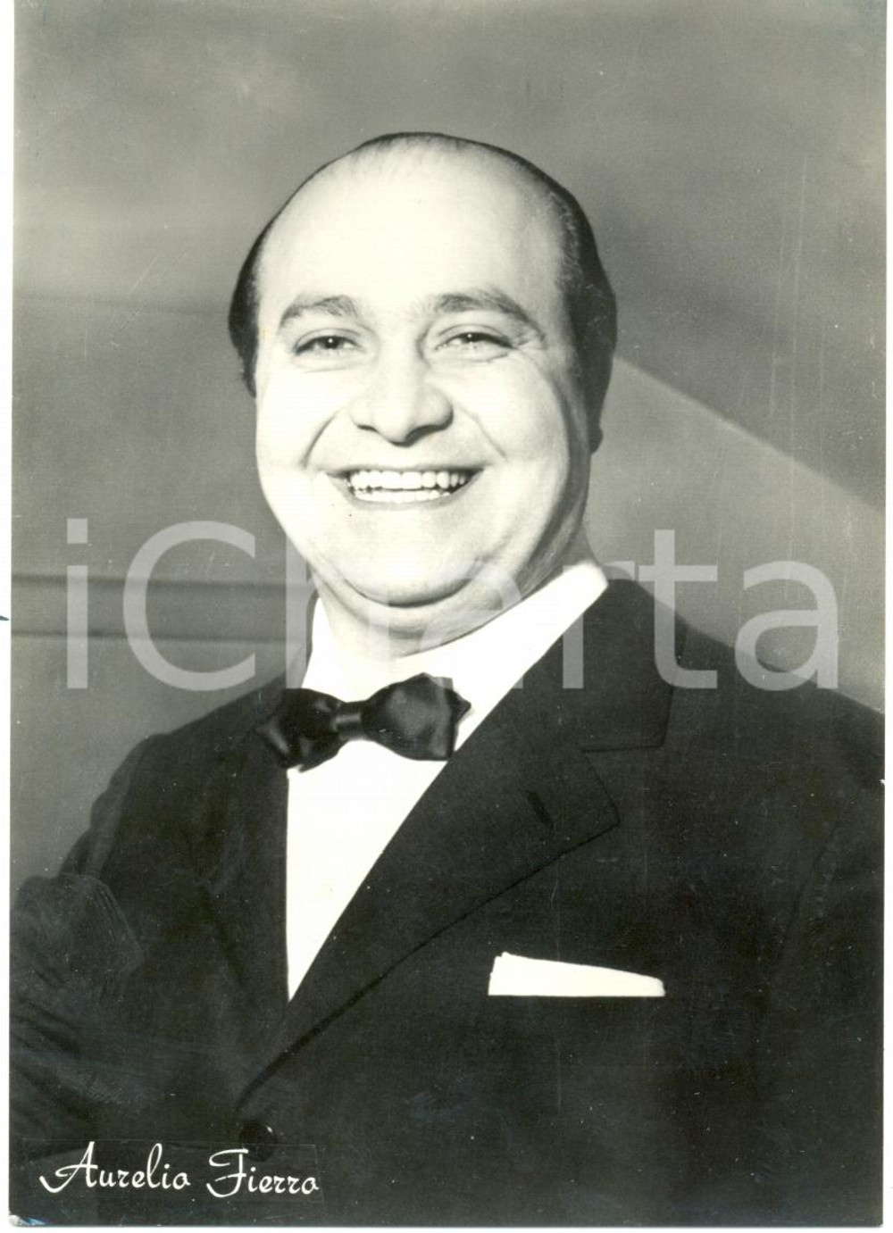 Cartolina originale da collezione 1955 ca MUSICA Aurelio FIERRO cantante e attore Ritratto *Cartolina (2) 1