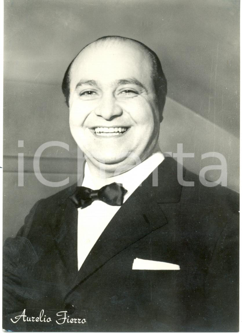 Cartolina originale da collezione 1955 ca MUSICA Aurelio FIERRO cantante e attore Ritratto Cartolina 2 1
