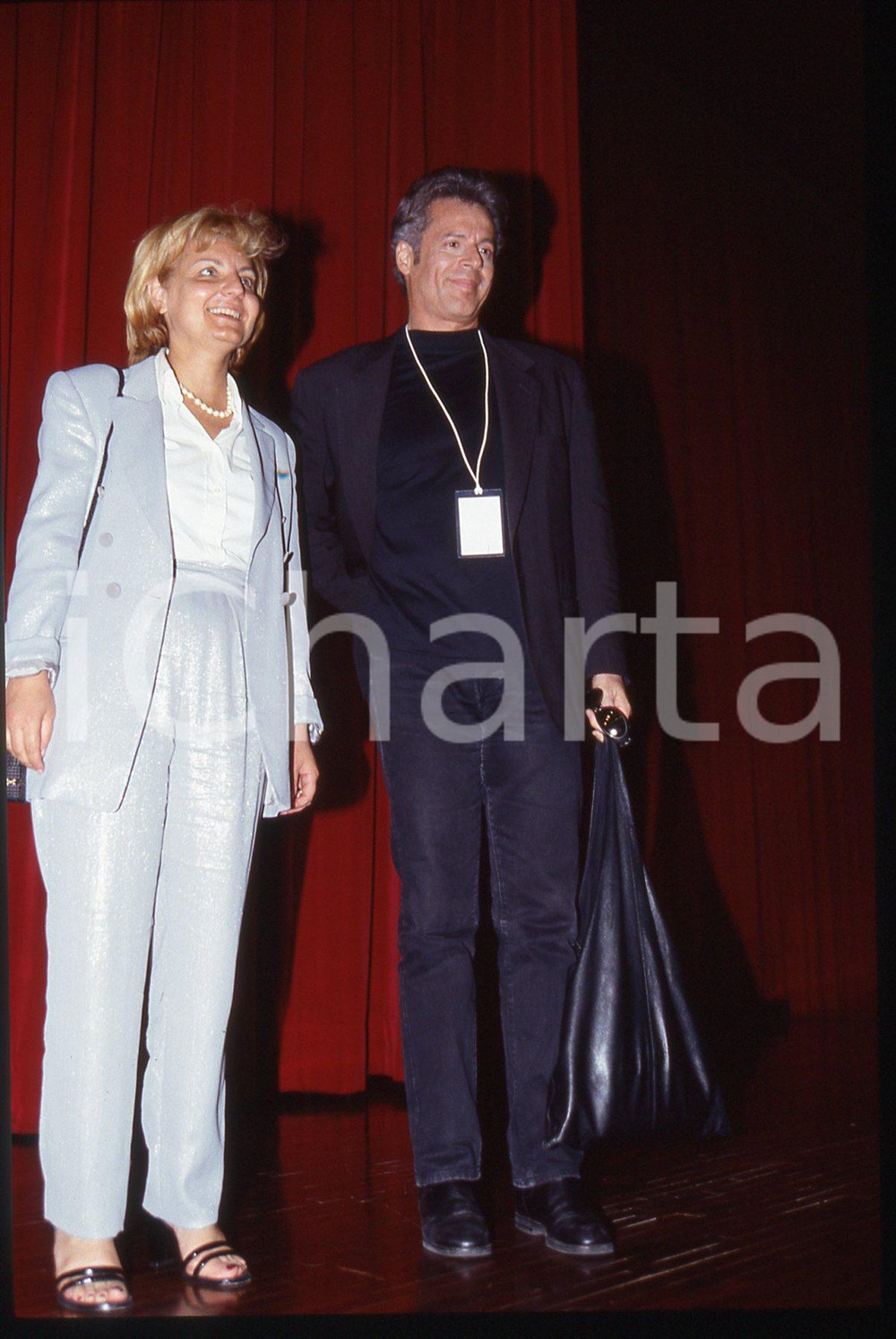 35mm vintage slide* 1998 MILANO Claudio BAGLIONI Conferenza stampa DA ME A TE 18