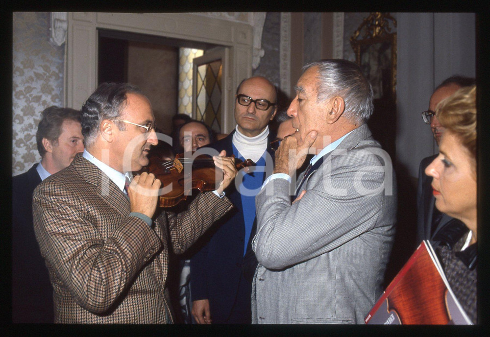 35mm vintage slide* 1988 CREMONA Anthony QUINN Salvatore ACCARDO Ritratto (5)