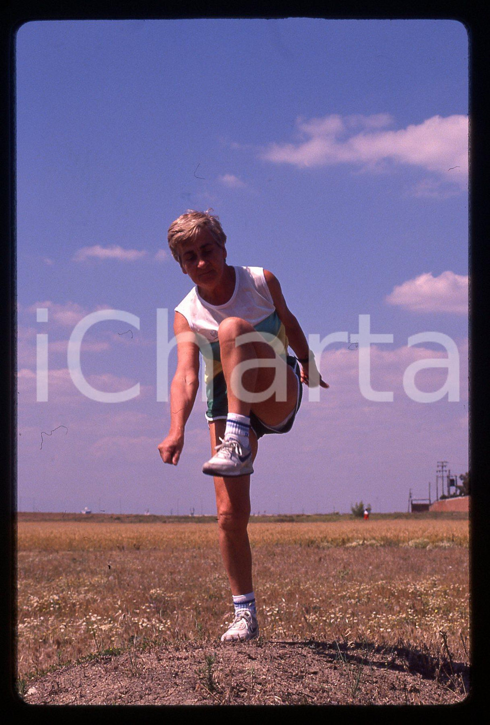 35mm vintage slide* 1980 ca PARLA (SPAGNA) Agnese SARTINI CADUCO allenamento 7